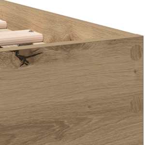 Rám postele Artisanový dub 193 x 95 x 88 cm kompozitní dřevo - obrázek 9
