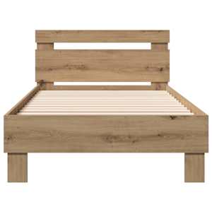 Rám postele Artisanový dub 193 x 95 x 88 cm kompozitní dřevo - obrázek 5