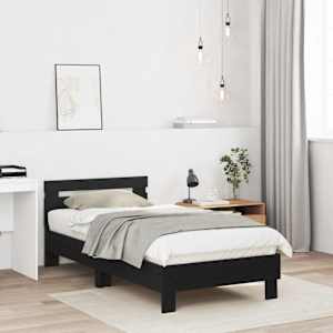 Rám postele Černý dub 193 x 95 x 88 cm kompozitní dřevo - obrázek 3