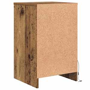 LED noční skříňka se zásuvkou 2 pcs Staré dřevo 38 x 34 x 61 cm - obrázek 8