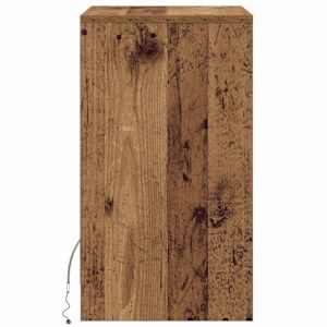 LED noční skříňka se zásuvkou 2 pcs Staré dřevo 38 x 34 x 61 cm - obrázek 7