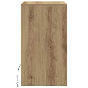 LED noční skříňka dub artisan 38 x 34 x 61 cm Kompozitní dřevo - obrázek 7
