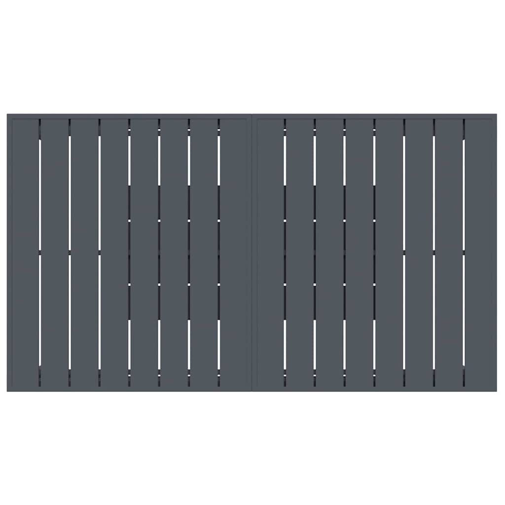 vidaXL Garten Essgruppe 9 pcs Anthrazit Pulverbeschichteter Stahl – Bild 8