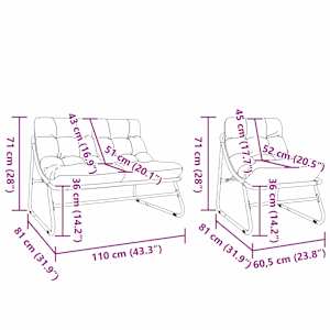 Zahradní jídelní souprava 5 pcs Černá Ocel - obrázek 16