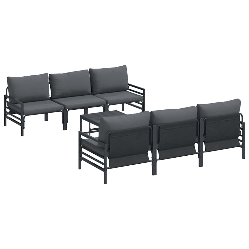 Puutarhasohva Setti 7 pcs Antrasiitti 70 x 70.5 x 31.5 cm