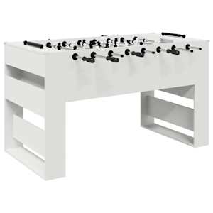 vidaXL Foosball laud Valge 146,5 x 74 x 85 cm Tehispuit