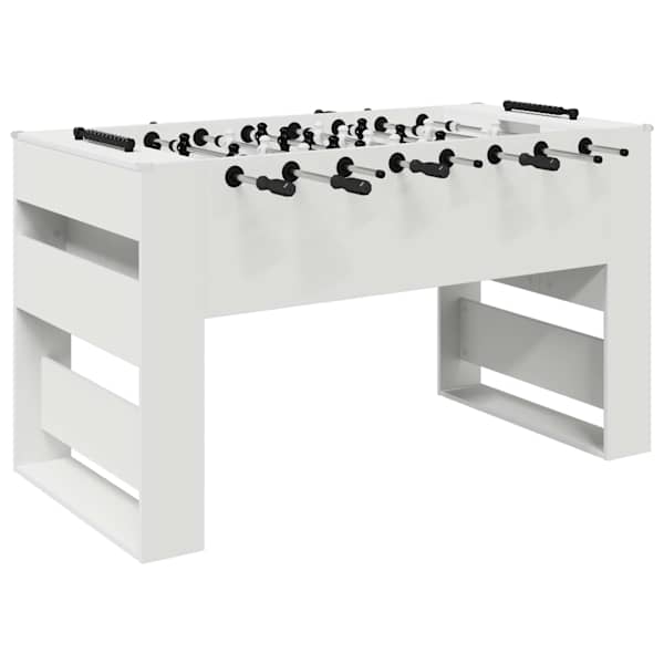 vidaXL Foosball laud Valge 146,5 x 74 x 85 cm Tehispuit