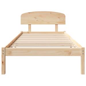 Rám postele s čelo Přírodní 75 x 190 cm Masivní borové dřevo - obrázek 5