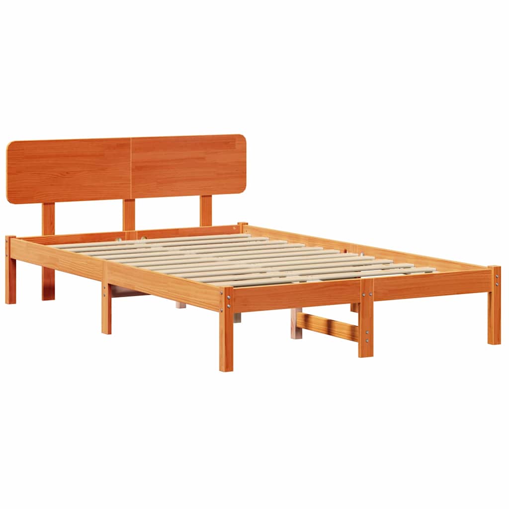 Bedframe Wasbruin 120 x 200 cm Massief grenenhout image 2