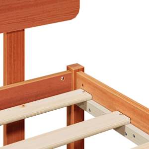 Rám postele Voskově hnědá 90 x 200 cm Masivní borové dřevo - obrázek 9