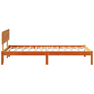 Rám postele Voskově hnědá 90 x 200 cm Masivní borové dřevo - obrázek 6