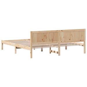 Rám postele Hnědá 180 x 200 cm Masivní borové dřevo - obrázek 7