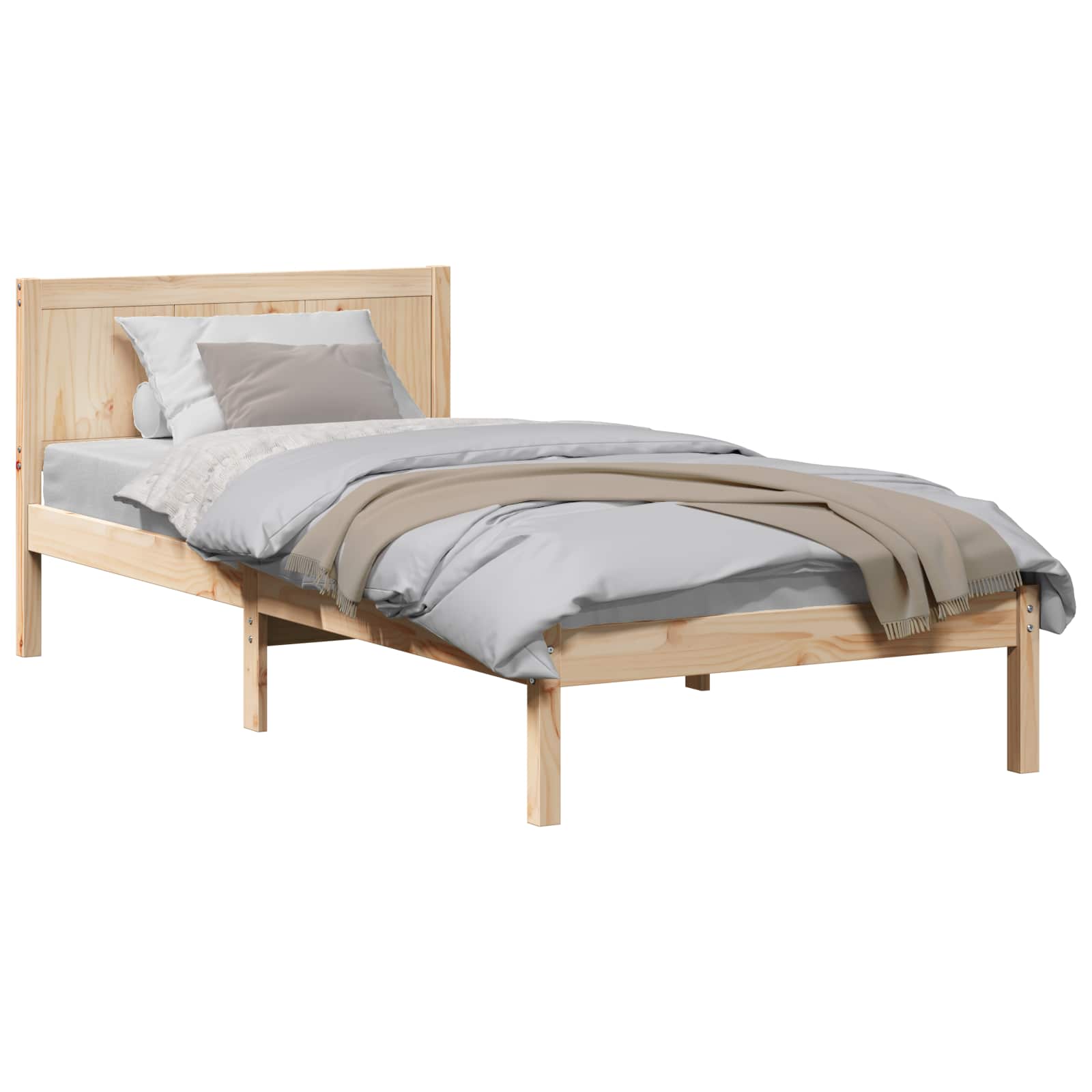 VidaXL Bedframe Bruin 80 X 200 Cm Massief Grenenhout