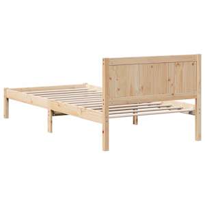 Rám postele Hnědá 80 x 200 cm Masivní borové dřevo - obrázek 7