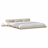 vidaXL Voodi raam Pruun 200 x 200 cm puit