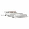 vidaXL Voodi raam Valge 120 x 200 cm puit