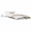 vidaXL Voodi raam Valge 80 x 200 cm puit