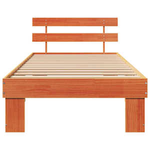 Rám postele Voskově hnědá 90 x 200 cm Masivní borové dřevo - obrázek 5