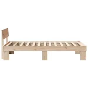 Rám postele s čelo Přírodní 75 x 190 cm Masivní borové dřevo - obrázek 6