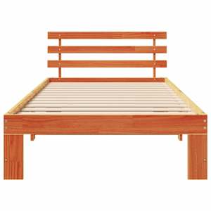 Rám postele Voskově hnědá 80 x 200 cm Masivní borové dřevo - obrázek 5