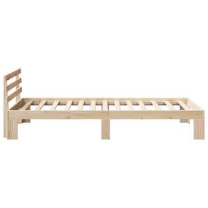 Rám postele s čelo Přírodní 75 x 190 cm Masivní borové dřevo - obrázek 6