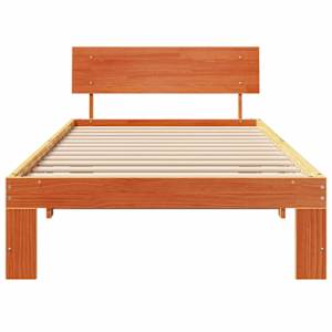 Rám postele Voskově hnědá 90 x 200 cm Masivní borové dřevo - obrázek 3