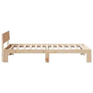 Rám postele s čelo Přírodní 80 x 200 cm Masivní borové dřevo - obrázek 6