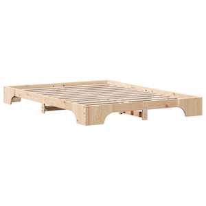Rám postele Přírodní 150 x 200 cm Masivní borové dřevo - obrázek 7