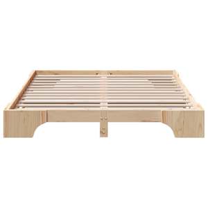 Rám postele Přírodní 150 x 200 cm Masivní borové dřevo - obrázek 5