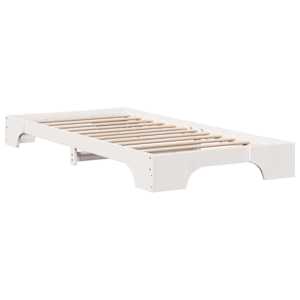 Rám postele Bílá 90 x 200 cm Masivní borové dřevo - obrázek 7