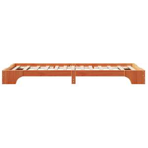 Rám postele Voskově hnědá 90 x 200 cm Masivní borové dřevo - obrázek 6