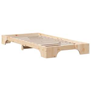 Rám postele Přírodní 90 x 190 cm Masivní borové dřevo - obrázek 7
