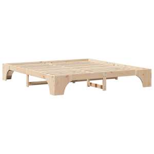 Rám postele Přírodní 180 x 200 cm Masivní borové dřevo - obrázek 4