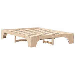 Rám postele Přírodní 160 x 200 cm Masivní borové dřevo - obrázek 4
