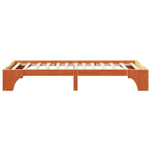 Rám postele Voskově hnědá 100 x 200 cm Masivní borové dřevo - obrázek 6