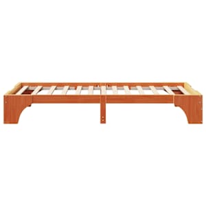 Rám postele Voskově hnědá 90 x 200 cm Masivní borové dřevo - obrázek 6