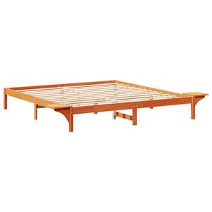 Rám postele Voskově hnědá 200 x 200 cm Masivní borové dřevo - obrázek 7