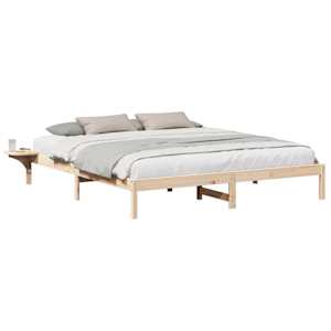 Rám postele Přírodní 180 x 200 cm Masivní borové dřevo - obrázek 2
