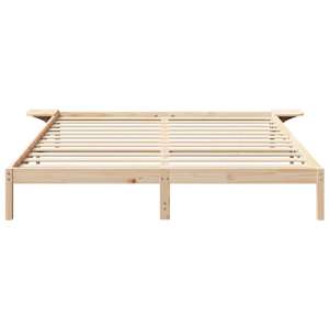 Rám postele Přírodní 180 x 200 cm Masivní borové dřevo - obrázek 5
