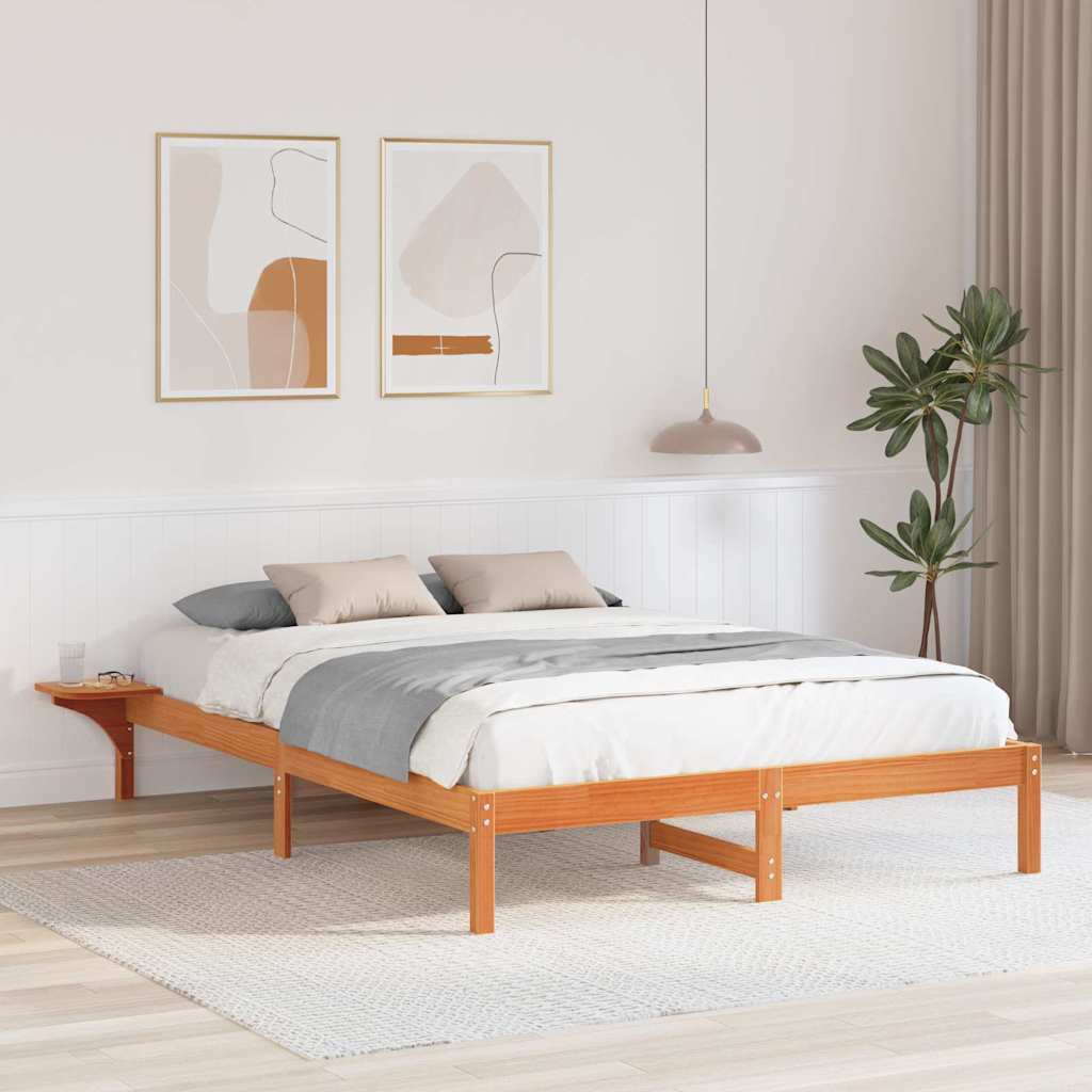 Voodiraam öökappide jaotumisega Pruun 150 x 200 cm Vahapruun