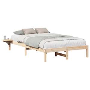 Rám postele Přírodní 140 x 190 cm Masivní borové dřevo - obrázek 2