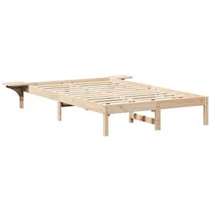 Rám postele Přírodní 140 x 190 cm Masivní borové dřevo - obrázek 4