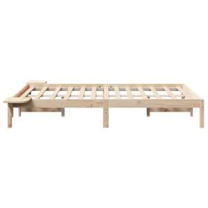 Rám postele Přírodní 140 x 190 cm Masivní borové dřevo - obrázek 6
