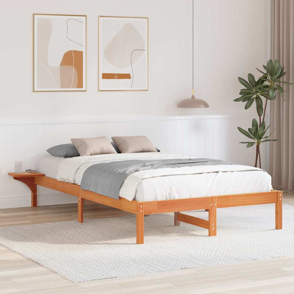 Voodiraam öökappide jaotumisega Pruun 140 x 190 cm Vahapruun