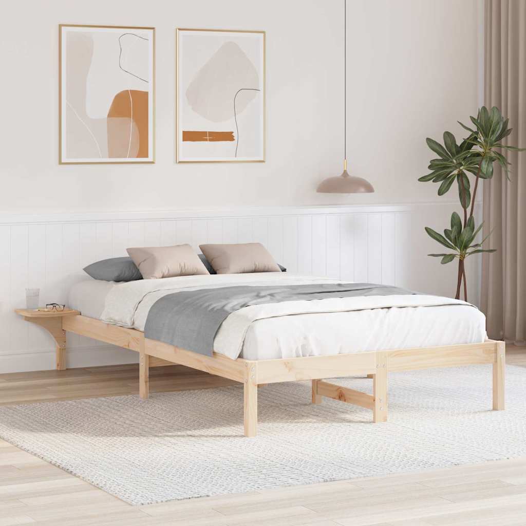Voodiraam öökappide jaotumisega Pruun 120 x 190 cm Pruun