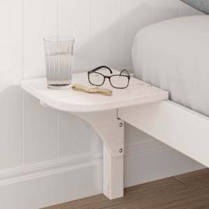 Rám postele Bílá 120 x 190 cm Masivní borové dřevo - obrázek 3