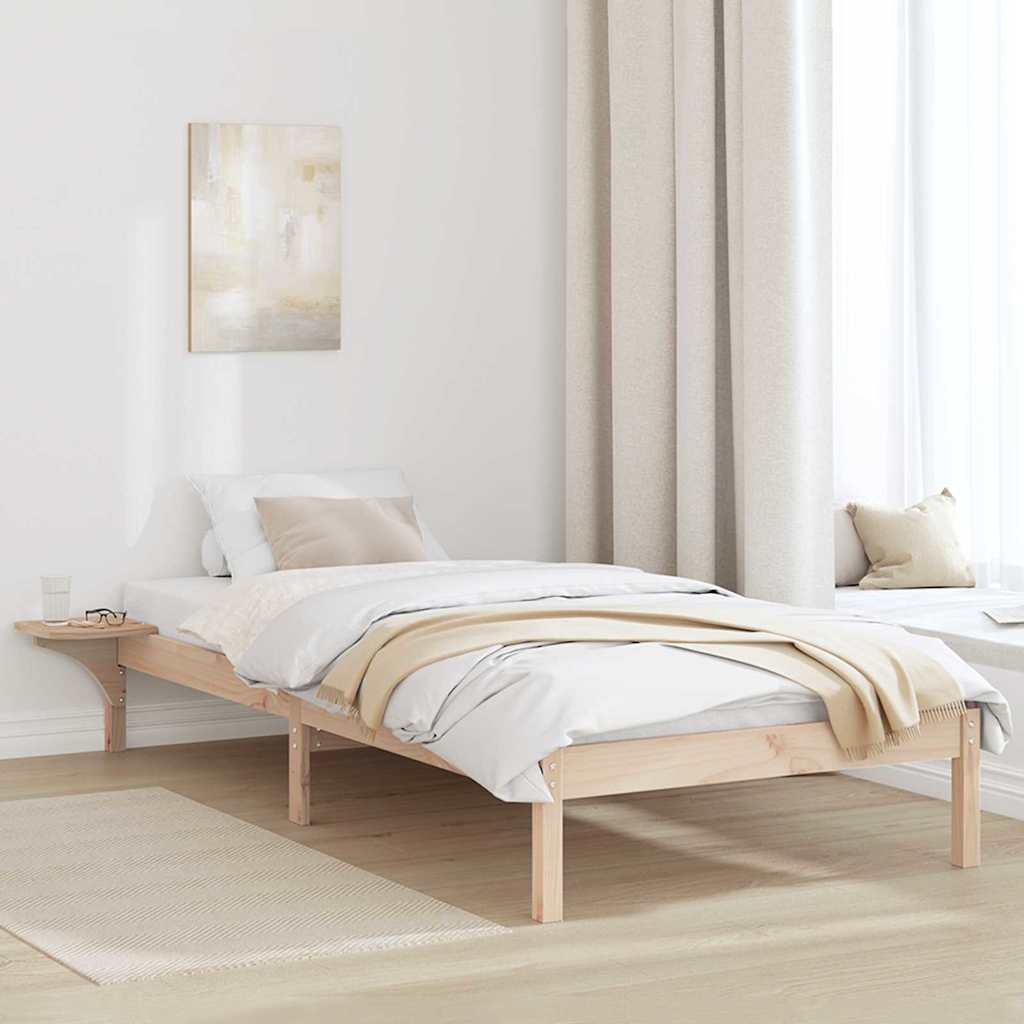 Voodiraam öökappide jaotumisega Pruun 90 x 200 cm Pruun