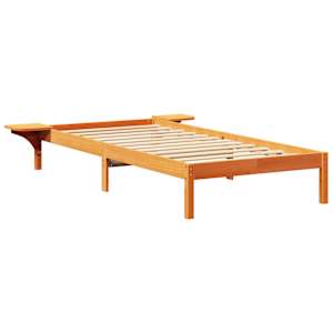 Rám postele Voskově hnědá 90 x 200 cm Masivní borové dřevo - obrázek 4
