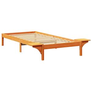 Rám postele Voskově hnědá 90 x 200 cm Masivní borové dřevo - obrázek 7