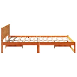 Rám postele Voskově hnědá 135 x 190 cm Masivní borové dřevo - obrázek 6